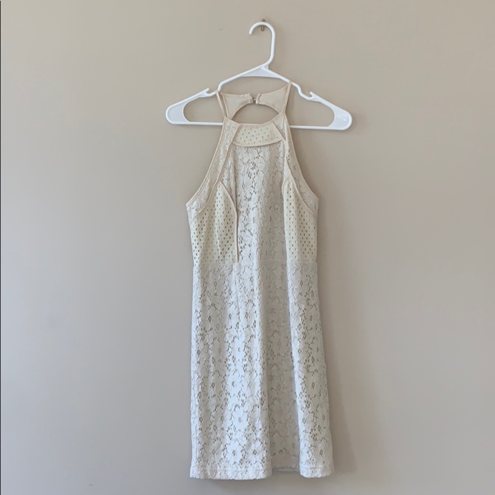 Heartloom cream colored lace dress